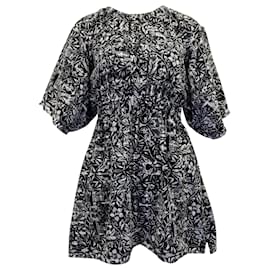 Chanel-Chanel Printed Mini Dress in Black Cotton-Other