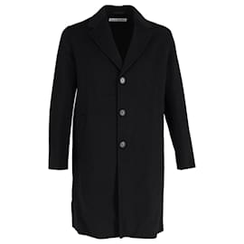 Acne Studios Chad Single-Breasted Coat In Black Wool Black
