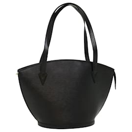 Louis Vuitton-LOUIS VUITTON Epi Saint Jacques Shopping Shoulder Bag Black M52262 Auth ki3373-Black