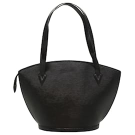 Louis Vuitton-LOUIS VUITTON Epi Saint Jacques Shopping Shoulder Bag Black M52262 Auth ki3373-Black