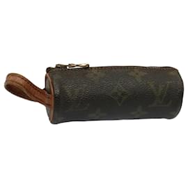 Louis Vuitton-LOUIS VUITTON Monogram Etui 3 Ball de Golf Pouch M58249 LV Auth 52908-Monogram