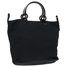 Prada-PRADA Hand Bag Nylon Black Auth bs7866-Black