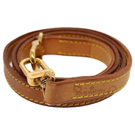 Louis Vuitton-LOUIS VUITTON Bandoulière Cuir 37"" Beige LV Auth 52286-Beige