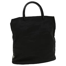 Prada-PRADA Hand Bag Nylon Black Auth bs7973-Black