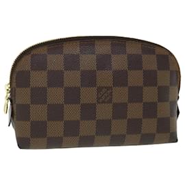 Louis Vuitton-LOUIS VUITTON Damier Ebene Pochette Cosmetic PM Pouch N47516 LV Auth 52825-Other