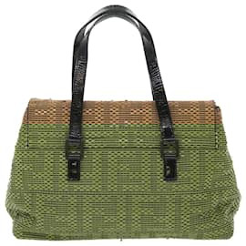 Fendi-FENDI Mamma Baguette Sac à bandoulière Toile Marron Auth bs8010-Marron