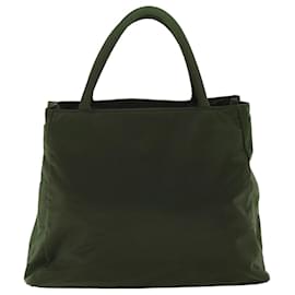 Prada-PRADA Hand Bag Nylon Khaki Auth bs8191-Khaki