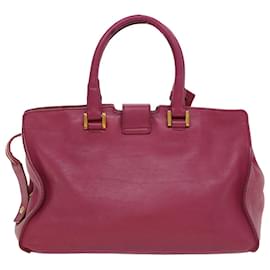 Saint Laurent-SAINT LAURENT Handtasche Leder Rosa Auth bs8086-Pink