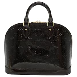 Louis Vuitton-LOUIS VUITTON Monogram Vernis Alma PM Hand Bag Amarante M91611 LV Auth yk8420-Other