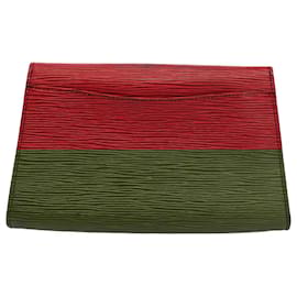 Louis Vuitton-LOUIS VUITTON Epi Art Deco Clutch Bag Red M52637 LV Auth 52621-Red