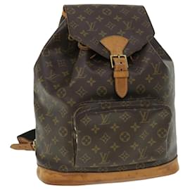 Louis Vuitton-LOUIS VUITTON Monogramm Montsouris GM Rucksack M.51135 LV Auth 52719-Monogramm