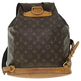 Louis Vuitton-LOUIS VUITTON Monogram Montsouris GM Backpack M51135 LV Auth 52719-Monogram