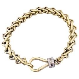 Pomellato-Pomellato bracelet, two golds and diamonds-Other