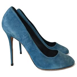 Céline CELINE Heels T.EU 39.5 Suede Blue