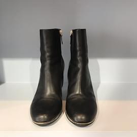 Givenchy-Bottines GIVENCHY T.UE 40 Cuir-Noir