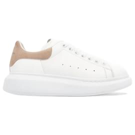 Alexander Mcqueen-Alexander McQueen Oversized Sneaker White / Nude Tab Leather EU 38.5 Uk 5.5-White