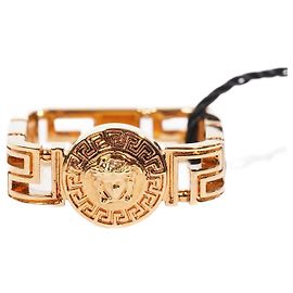 Versace Versace Gold Medusa Greca Square Ring 15 Gold 15 Golden