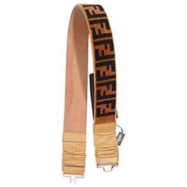 Fendi-Fendi Velvet FF Tan / Brown velvet 75 - 30-Brown