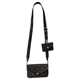 Louis Vuitton-Louis Vuitton Pochette Felicie Strap & Go-Brown