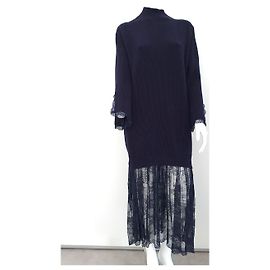 Ermanno Scervino Kleid Blau Blau