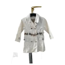 Burberry-Girl Coats outerwear-White