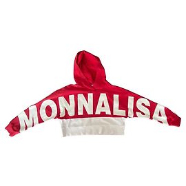 Monnalisa Sweatshirt White and Red Cotton 8 Years White Red