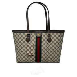 GUCCI X BALENCIAGA SHOPPING BAG hacker project Marron