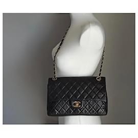 Chanel-Chanel Medium lined Flap Bag-Black