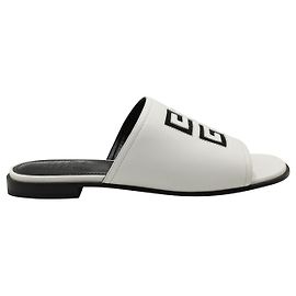 Givenchy 4Sandálias Mule Rasas G Branco