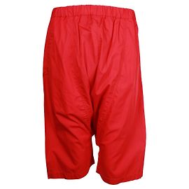 Comme Des Garcons Calça de algodão vermelho caída dentro da perna Vermelho