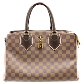 Louis Vuitton-2018 Damier Ebene Pale Pink Normandy Bag -Brown