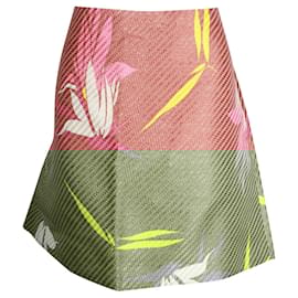 Marni-Orange Jacquard Skirt with Colorful Details-Other