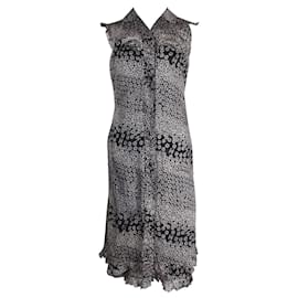 Chanel-Black & Cream Cotton Floral Sundress & Matching Jacket-Other
