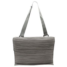 Pleats Please Sac messager plissé gris Gris