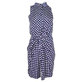 Michael Kors-Colorful Print Dress with Collar and Bow-Other