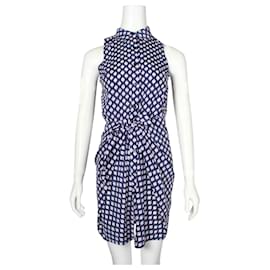 Michael Kors-Colorful Print Dress with Collar and Bow-Other