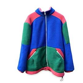 Autre Marque-Gucci The North Face Edition Color Block Fleece Zip Jacket Taille XL-Multicolore
