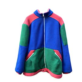 Autre Marque-Gucci The North Face Edition Color Block Fleece Zip Jacket Taille XL-Multicolore