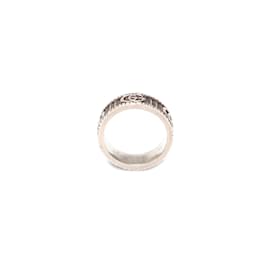 Gucci-Bague GG en argent Gucci Bague en métal en très bon état-Argenté