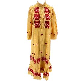 ANTIK BATIK Vestidos T.fr 40 Algodón Amarillo