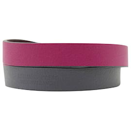 Hermès-Single Medor Infini Double Tour Bracelet in Cassis and Rose Pourpre with Palladium Hardware-Purple