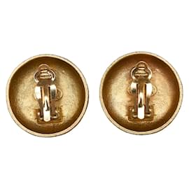 Chanel-CC Clip On Earrings-Golden