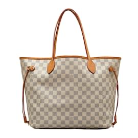 Louis Vuitton-Damier Azur Neverfull MM N51107-White