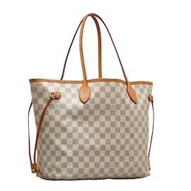Louis Vuitton-Damier Azur Neverfull MM N51107-White