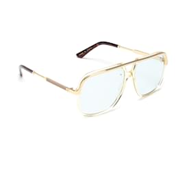Gucci-Aviator Tinted Sunglasses-White