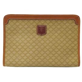 Céline-Macadam Canvas Clutch Bag-Brown