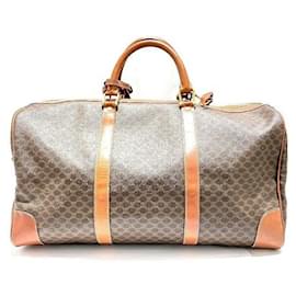 Céline-Macadam Canvas Boston Bag-Brown