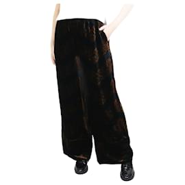 Autre Marque-Pantalon large noir taille élastiquée - taille S-Noir