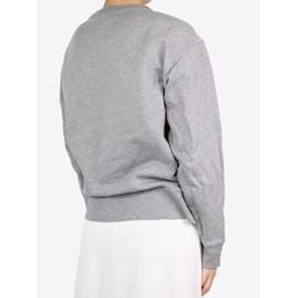 Acne-Grey crewneck jumper - size S-Grey