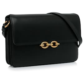 Saint Laurent-Saint Laurent Black Le Maillon Crossbody Bag-Black
